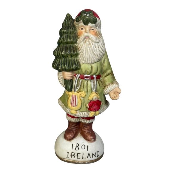 Vintage Santa’s From Around The World 1801 Ireland Ceramic Santa Figurine - Picture 1 of 5
